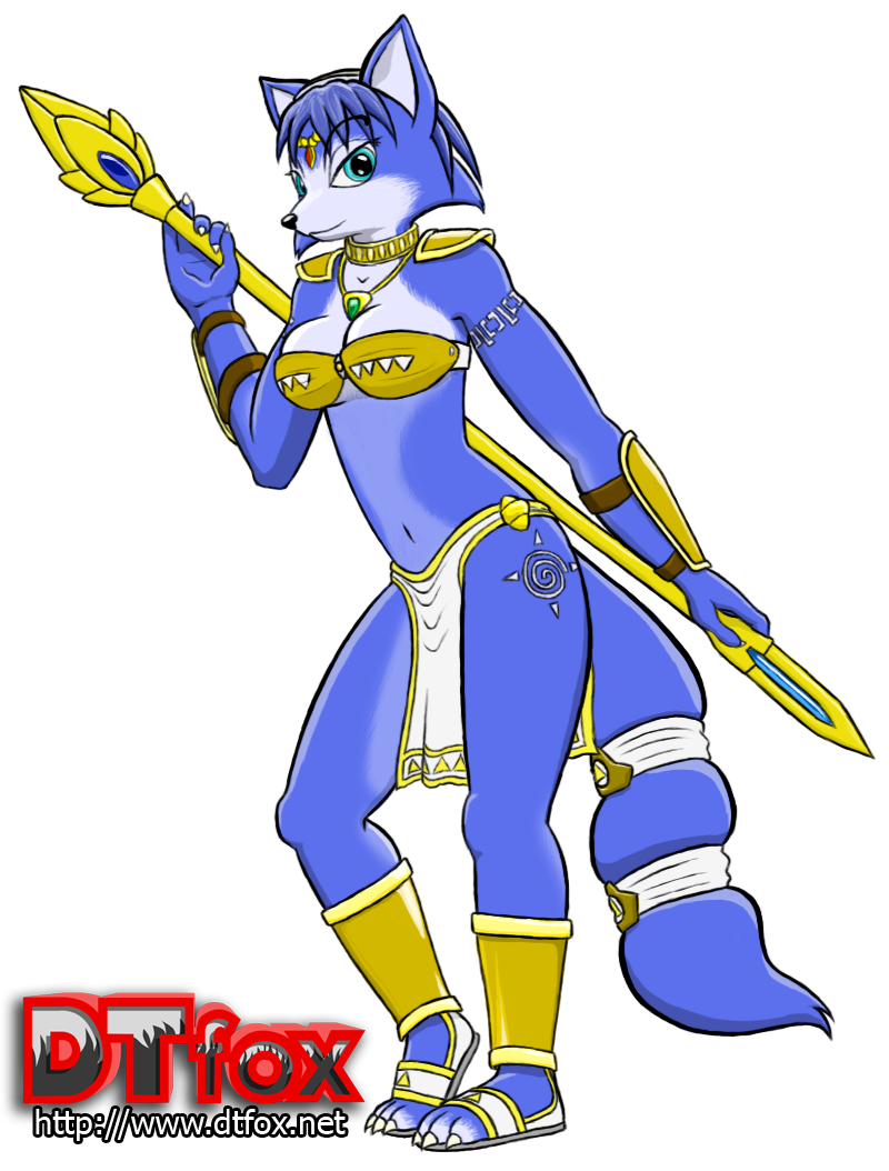 Blue vixen Krystal from Star Fox